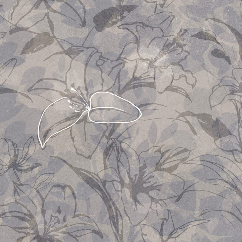 Meissen Keramik Floresta цветы синий 600×1200 Минск