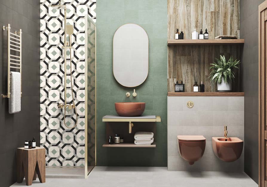 Плитка Design Art GREEN 200×200 крупным планом